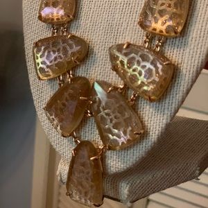 Kendra Scott Harlie necklace brown dust stone Nwt